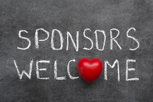 Stock pic--Sponsors Welcome (red heart)